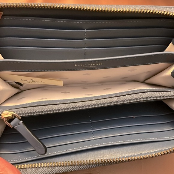 Kate Spade New York Dawn Blue Zip Around Wallet - Picture 5 of 7